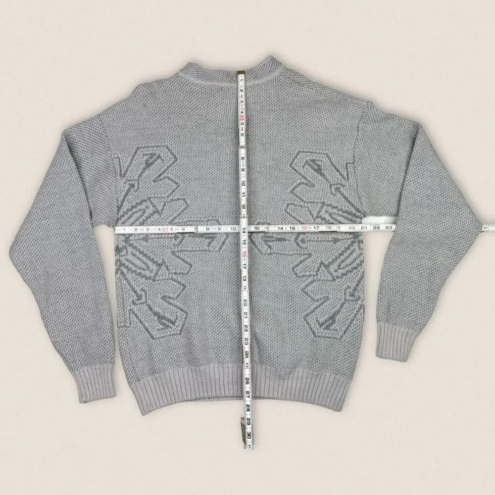 Vintage 90s Sweater Crew Neck‎ Reunion Gray Size Large